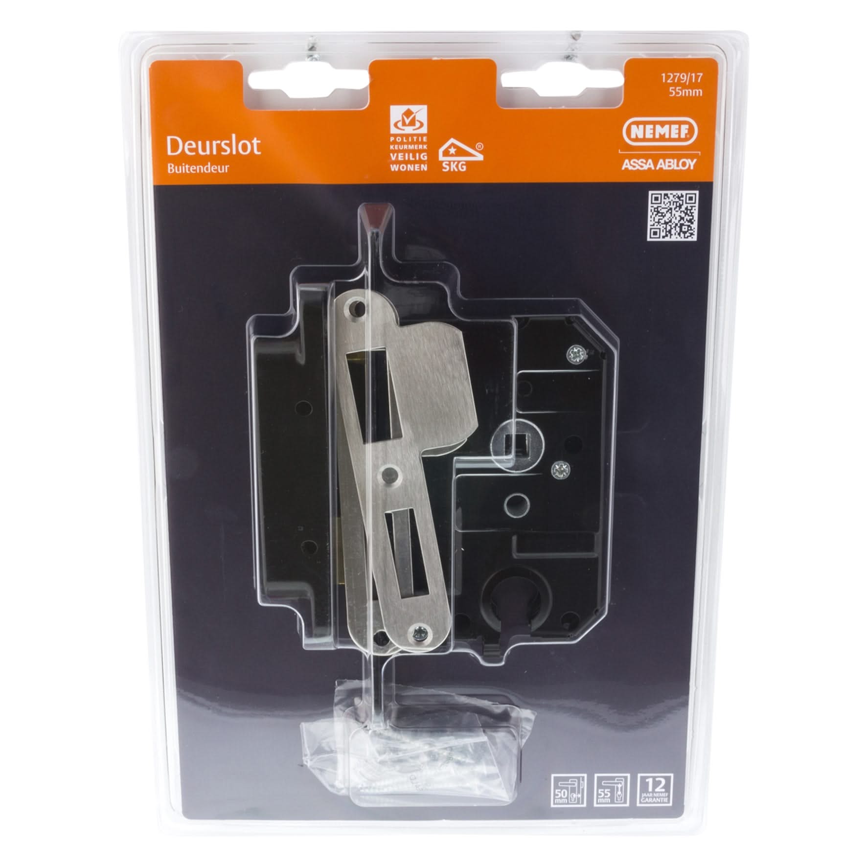 Nemef Cilinderslot met sluitkom PC55 SKG1 127917 50 15