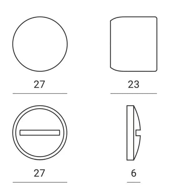 Nuda WC-sluiting Punto minimal satijn chroom - Deurbeslag-expert