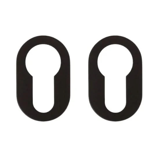 Nuda cilinderplaatjes 26×42 mm mat zwart