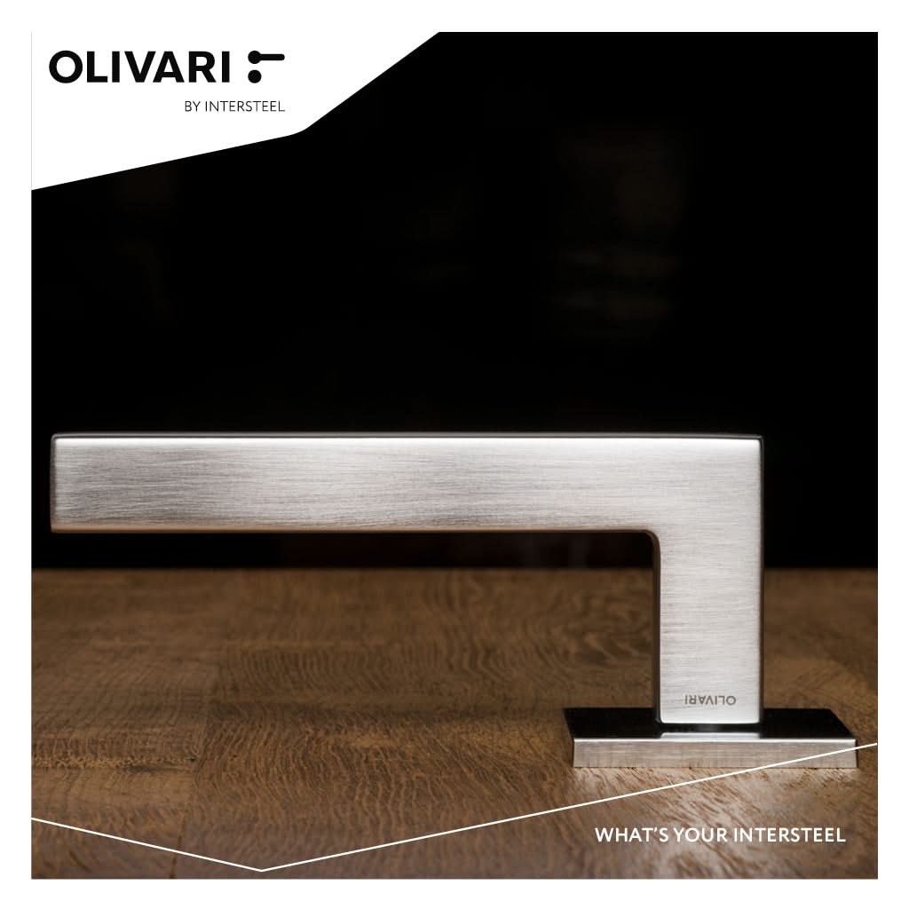 OLIVARI DEURKRUK ABC OP ROZET RVS MAT TITAAN PVD4