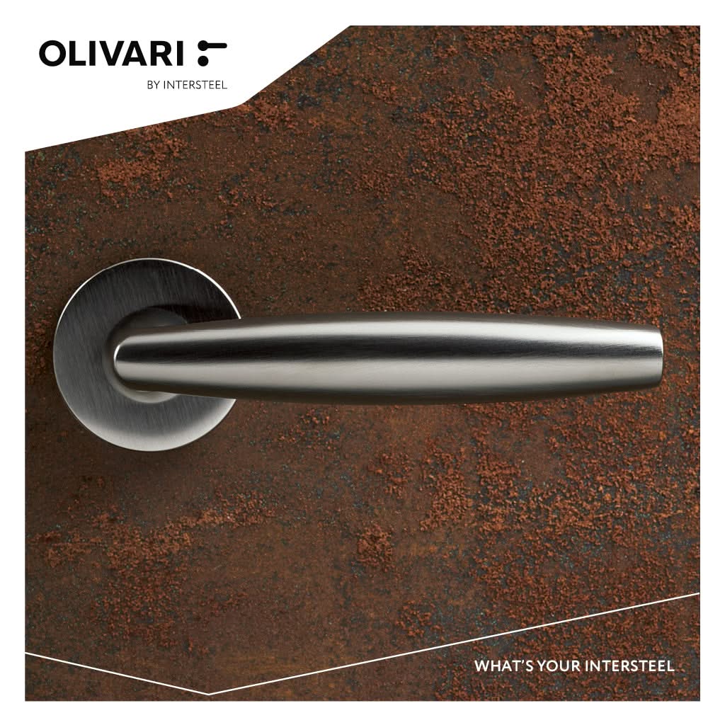 OLIVARI DEURKRUK AURELIA OP ROZET CHROOM MAT1