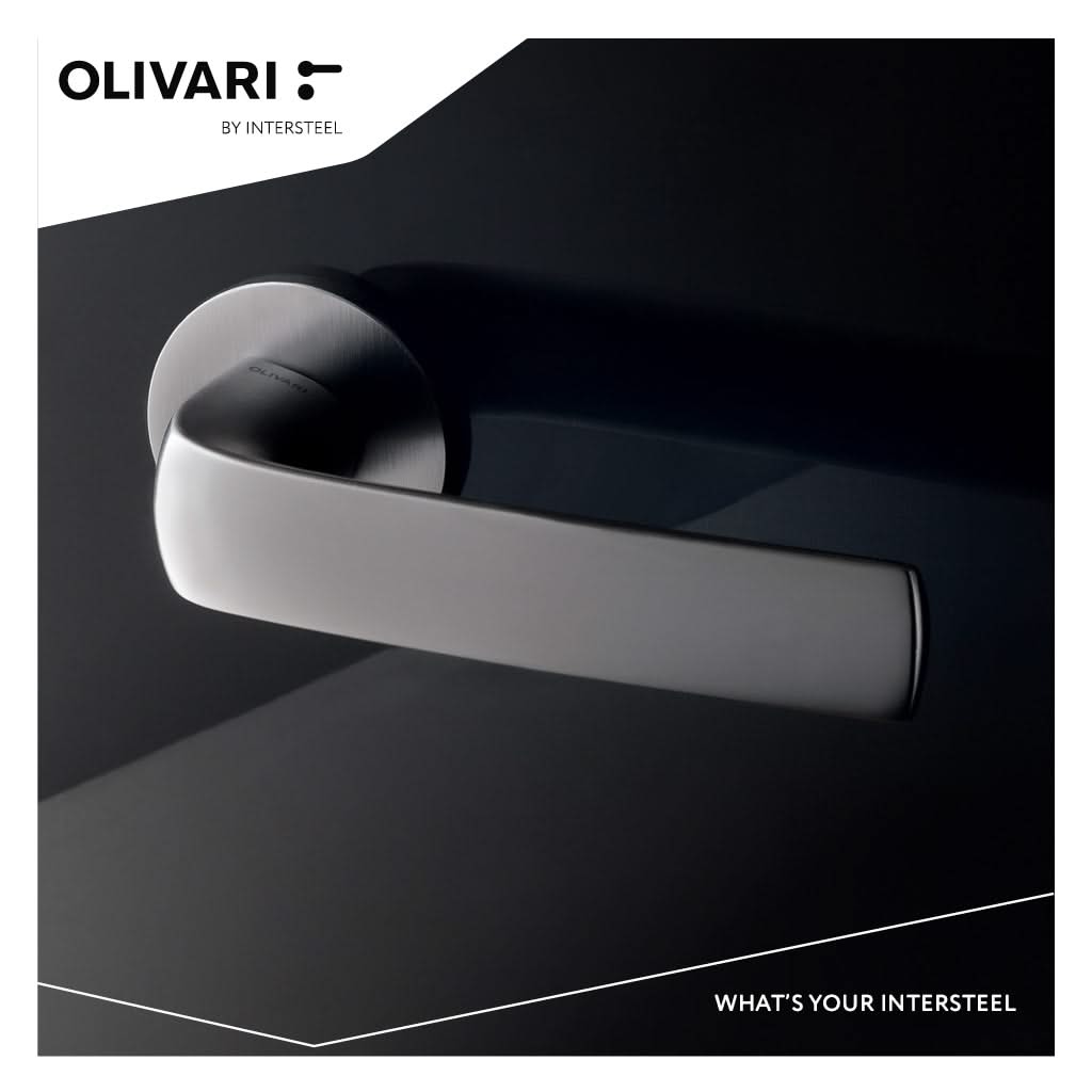 OLIVARI DEURKRUK DIVA OP ROZET CHROOM MAT 3