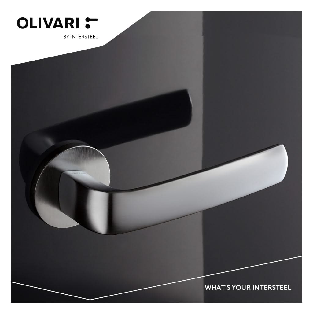 OLIVARI DEURKRUK DIVA OP ROZET CHROOM MAT 4