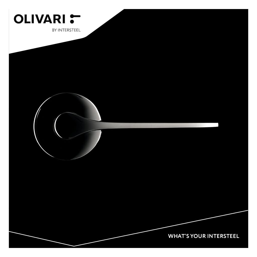 OLIVARI DEURKRUK LAMA L OP ROZET ANTRACIET MAT TITAAN PVD2