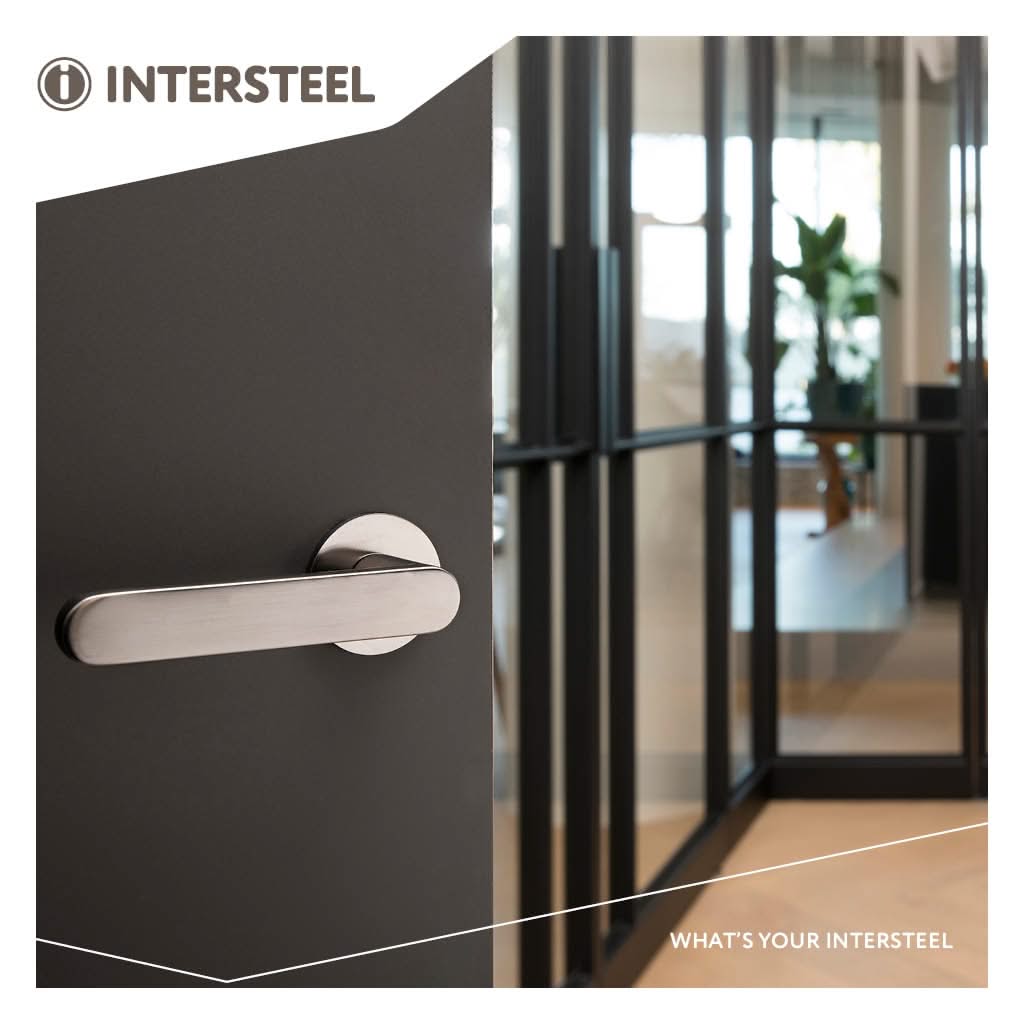 OLIVARI DEURKRUK LINK OP ROZET ANTRACIET MAT TITAAN PVD3