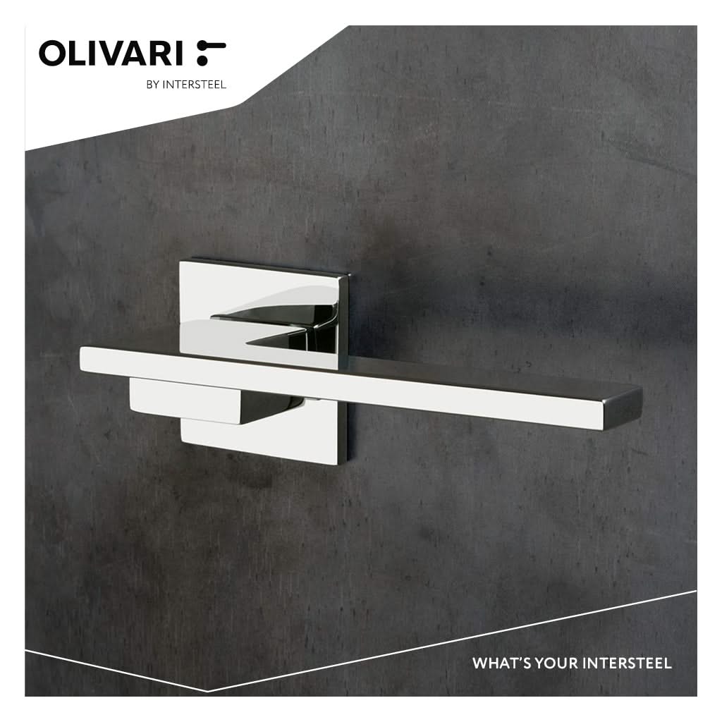 OLIVARI DEURKRUK LIVING OP ROZET CHROOM2