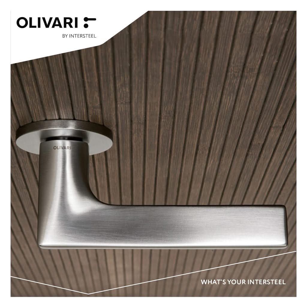 OLIVARI DEURKRUK LOTUS OP ROZET CHROOM MAT2