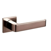 Olivari | Deurkruk Milano Q op rozet | Brons mat titaan PVD