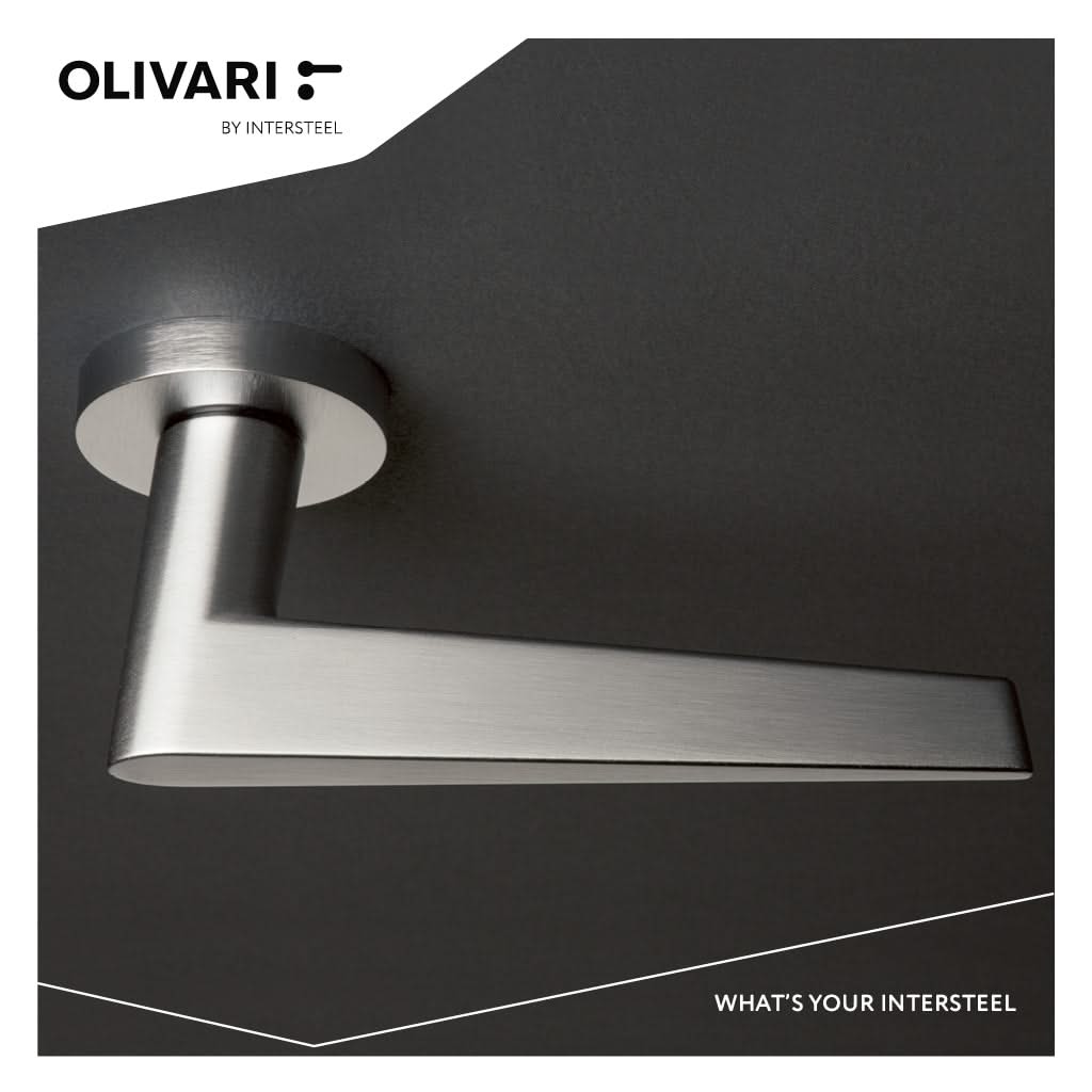 OLIVARI DEURKRUK NINA OP ROZET RVS MAT TITAAN PVD2