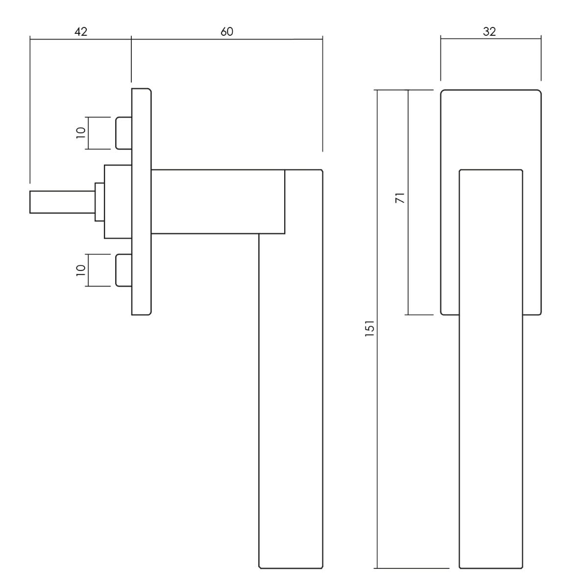 OLIVARI RAAMKRUK EUCLIDE Q CHROOM1