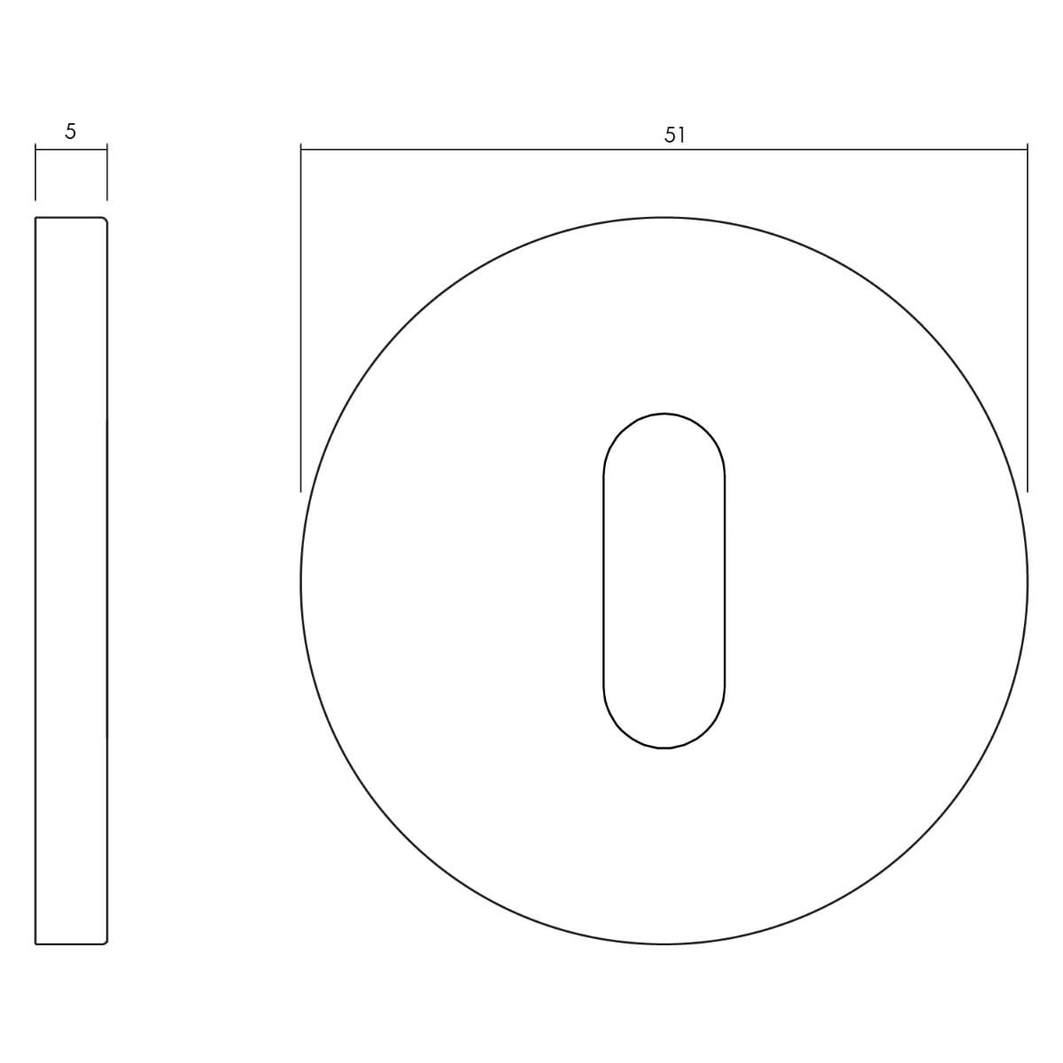 OLIVARI ROZET ROND MET SLEUTELGAT CHROOM1