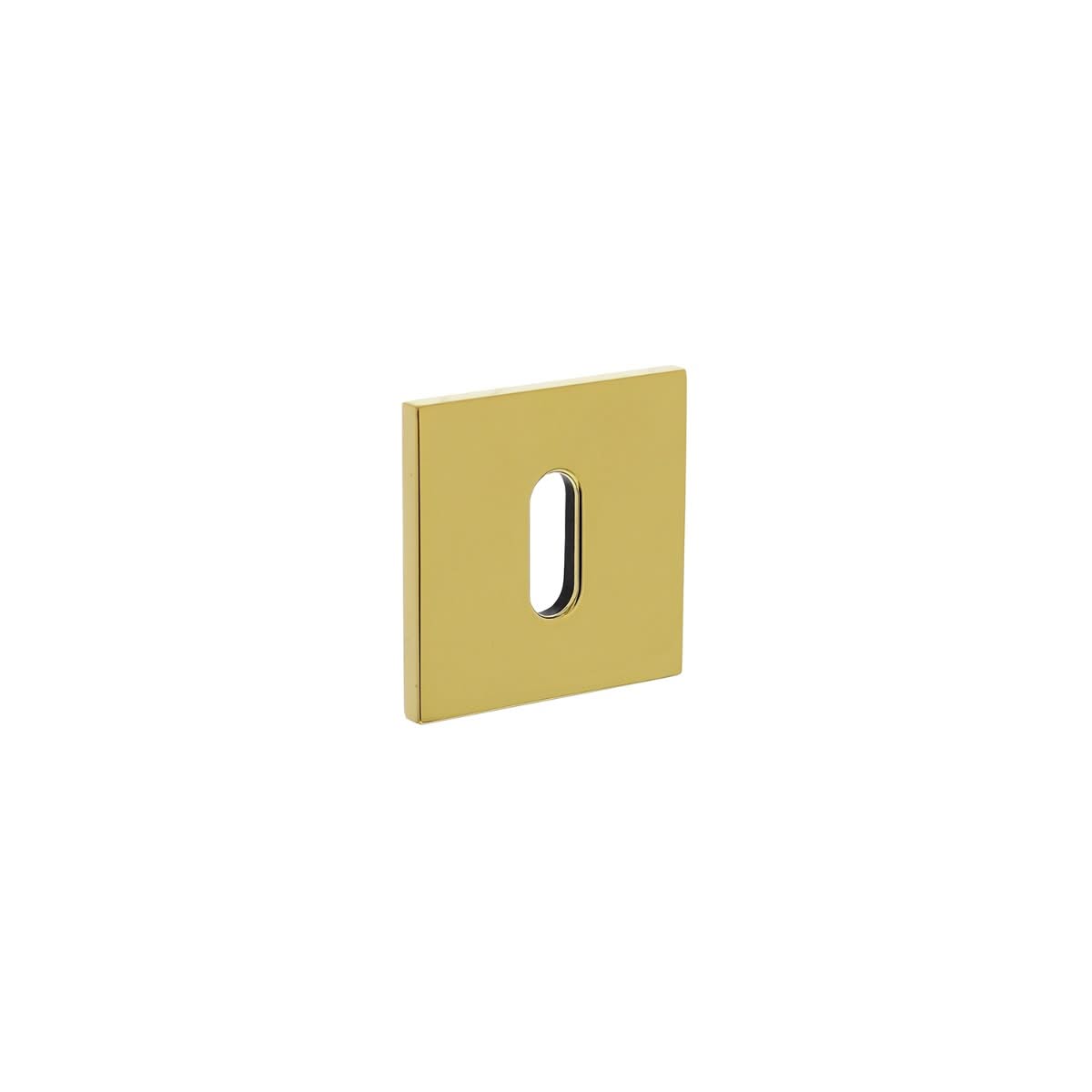 Olivari | Rozet met sleutelgat | Vierkant | Messing titaan PVD