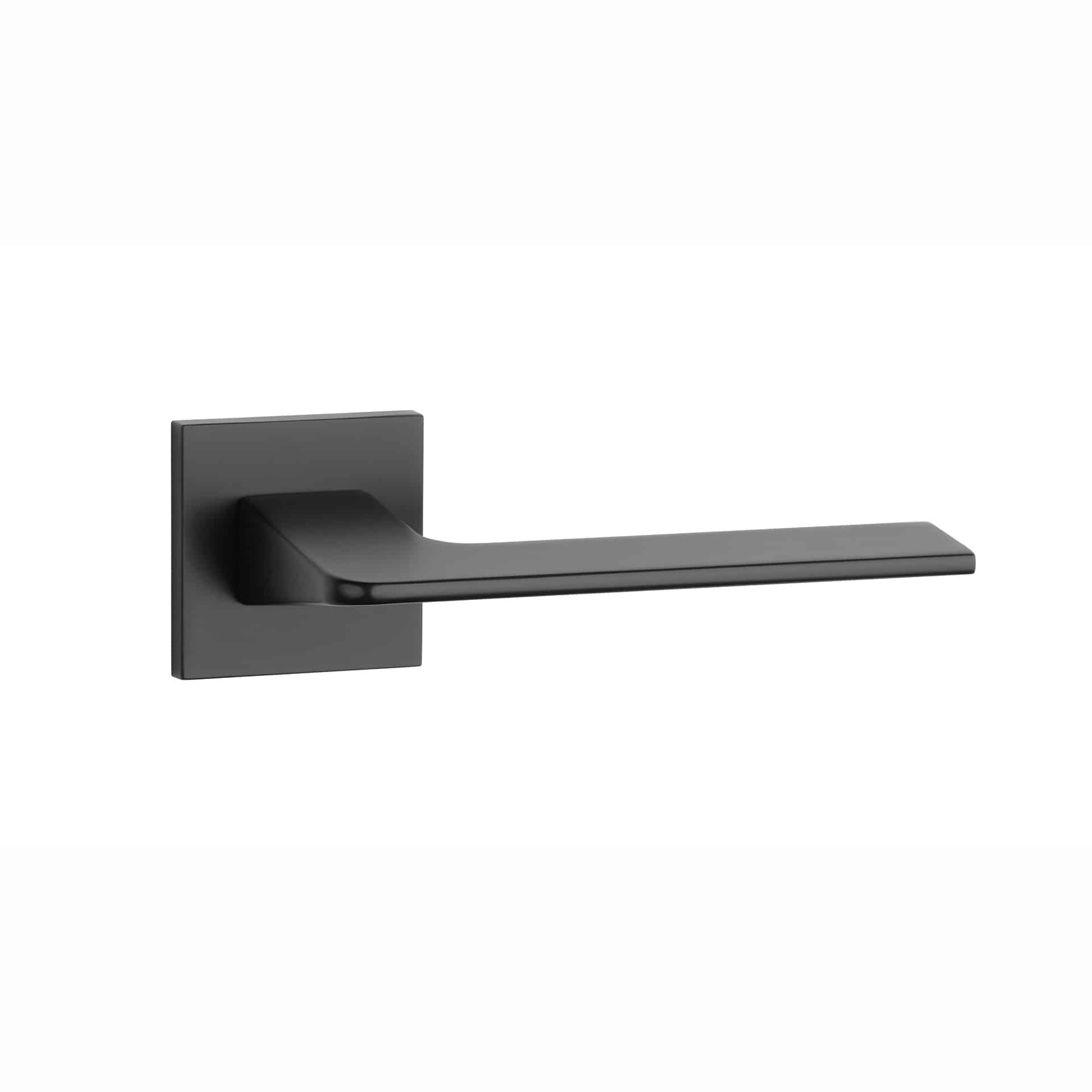 STILE | Deurkruk Oma | op vierkant rozet | Zwart - Deurbeslag-expert