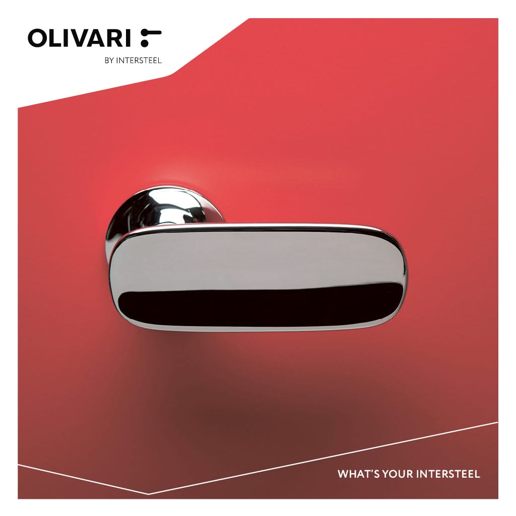 Olivari deurkruk Conca op rozet chroom1