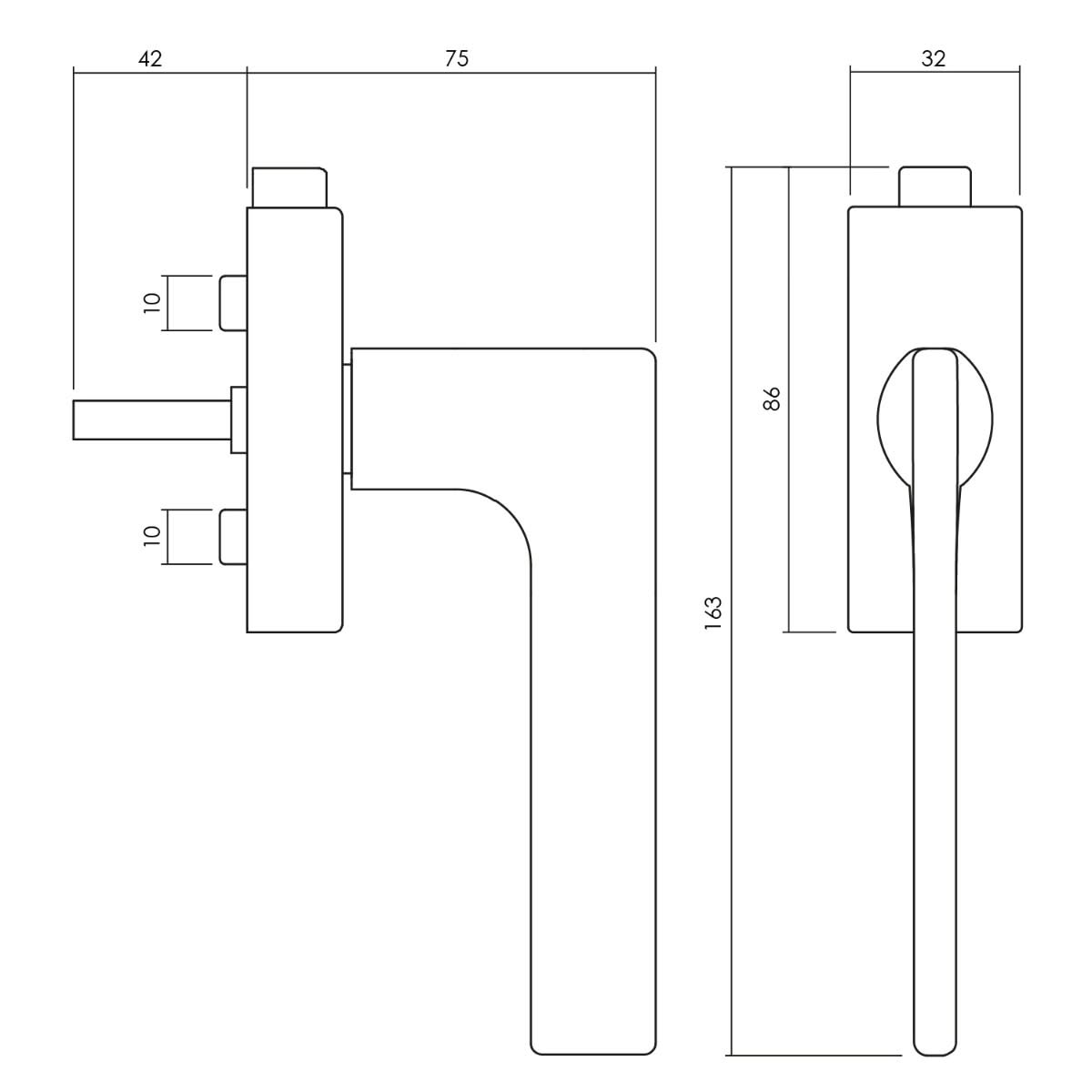 Olivari raamkruk Lotus Q afsluitbaar nikkel titaan PVD1