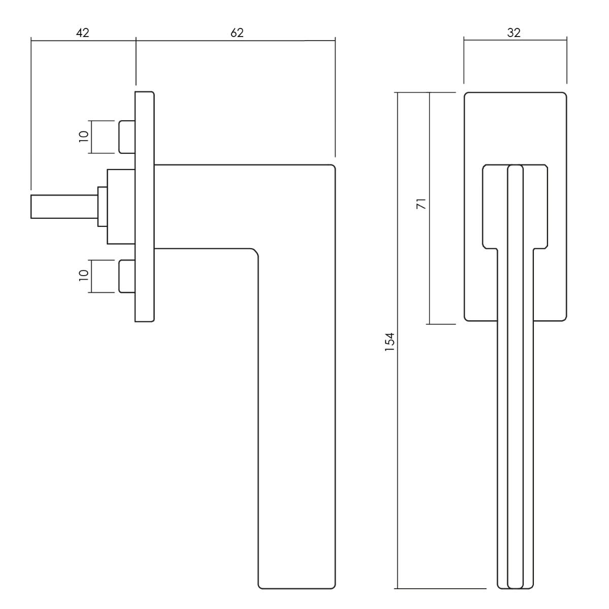 Olivari raamkruk Trend chroom1