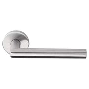 Deurkruk Cornisa | ronde rozet | EN1906 klasse 3 | mat roestvast staal