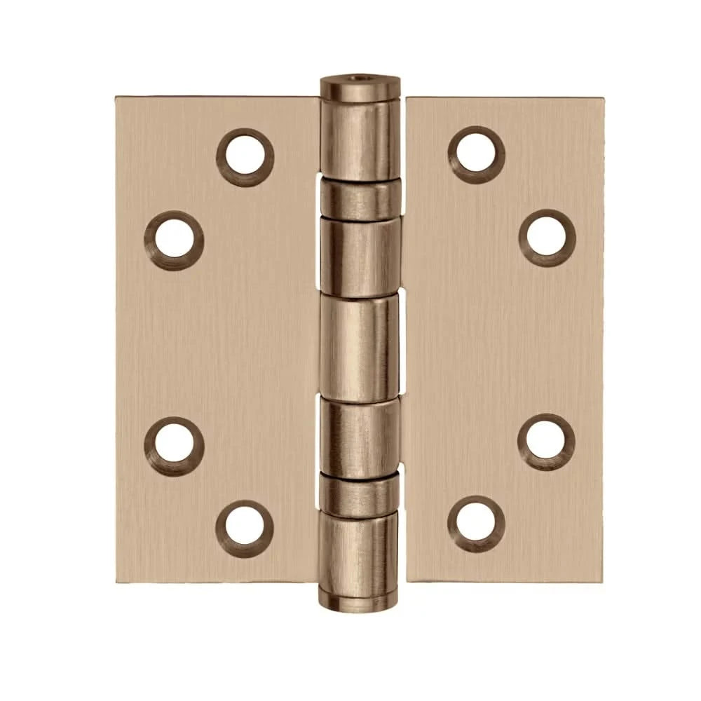 FORMANI Kogellagerscharnier | 76x76 | PVD Licht Brons | LBS7676 Rechte Hoeken