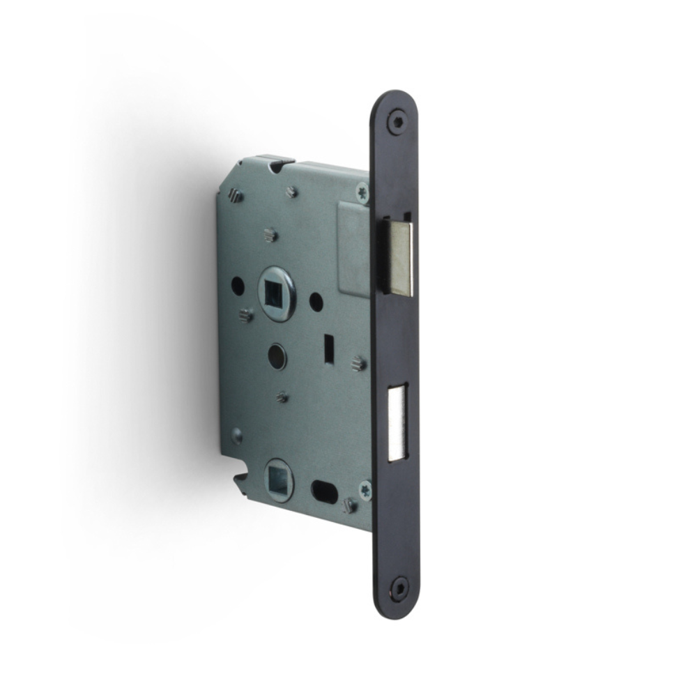 Formani BASICS LBLA-W63x8 deurslot toilet afgerond zwart - Deurbeslag-expert