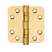 FORMANI Kogellagerscharnier | 76x76 | PVD Mat Goud | LBS7676 Afgeronde Hoeken