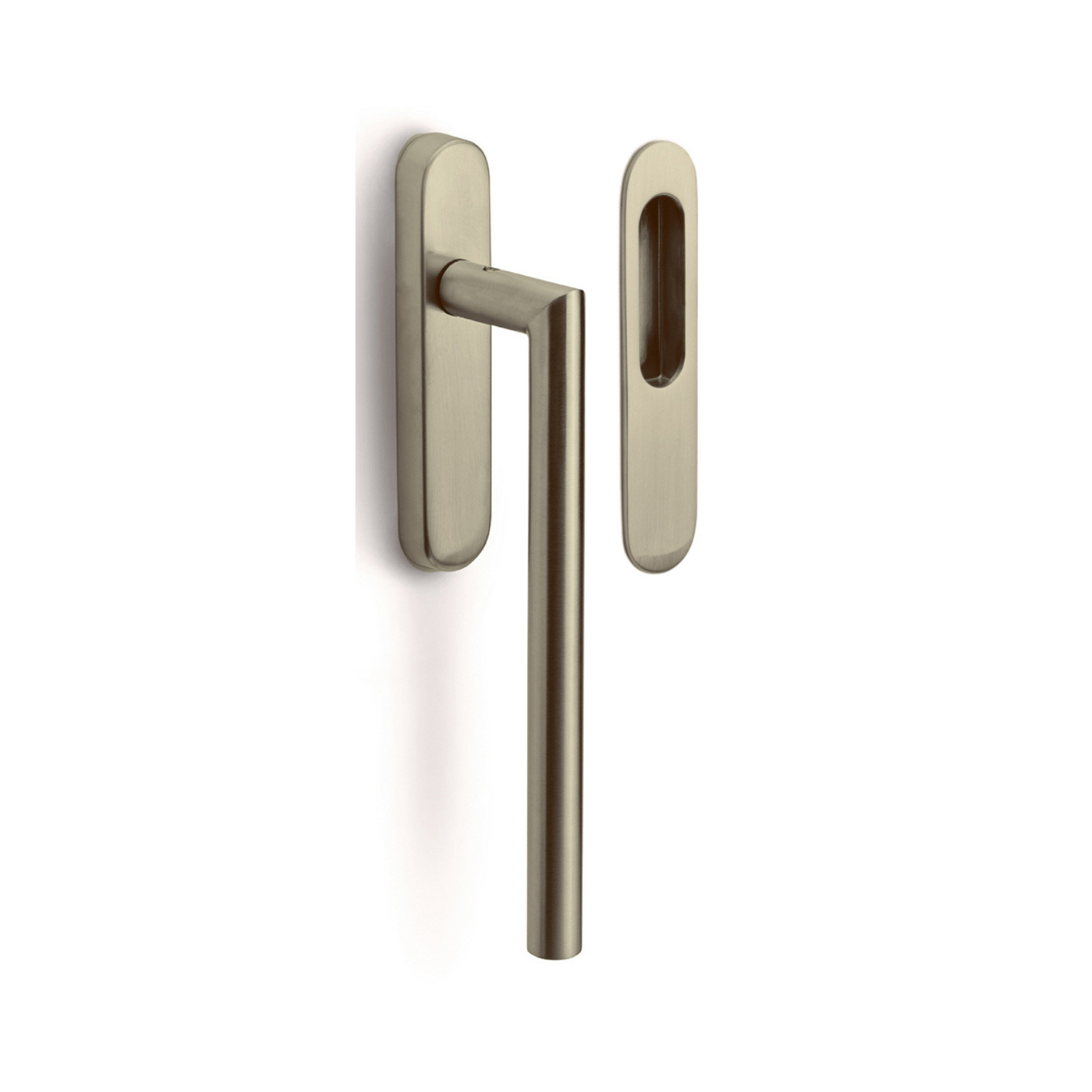 Formani | LB230 | BASICS | Massief | Hefschuifdeurbeslag kruk/kom | PVD Champagne - Deurbeslag-expert