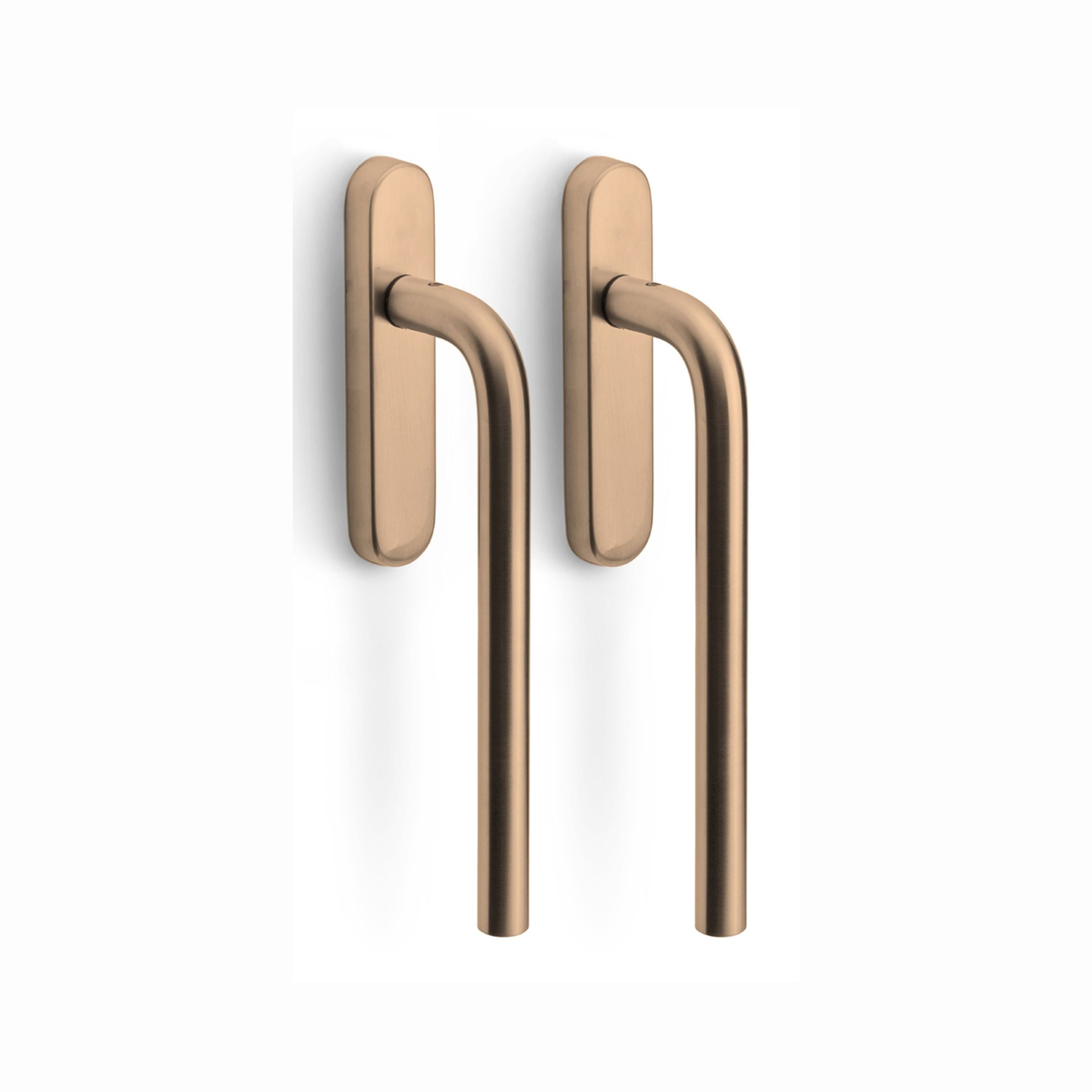 Formani | LB231PA | BASICS | Massief | Hefschuifdeurbeslag kruk/kruk | PVD Licht Brons