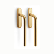 Formani | LB231PA | BASICS | Massief | Hefschuifdeurbeslag kruk/kruk | PVD Mat goud