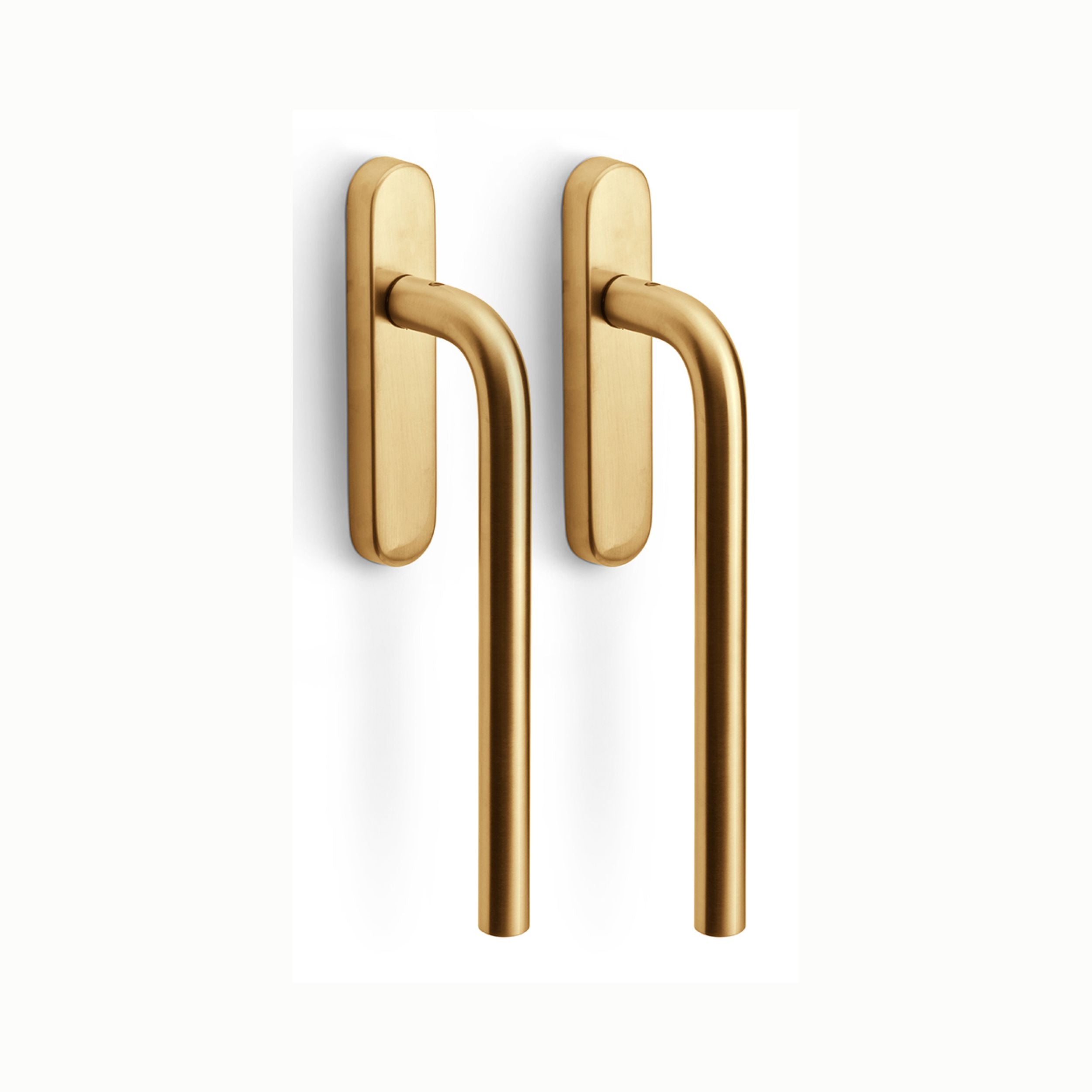 Formani | LB231PA | BASICS | Massief | Hefschuifdeurbeslag kruk/kruk | PVD Mat goud