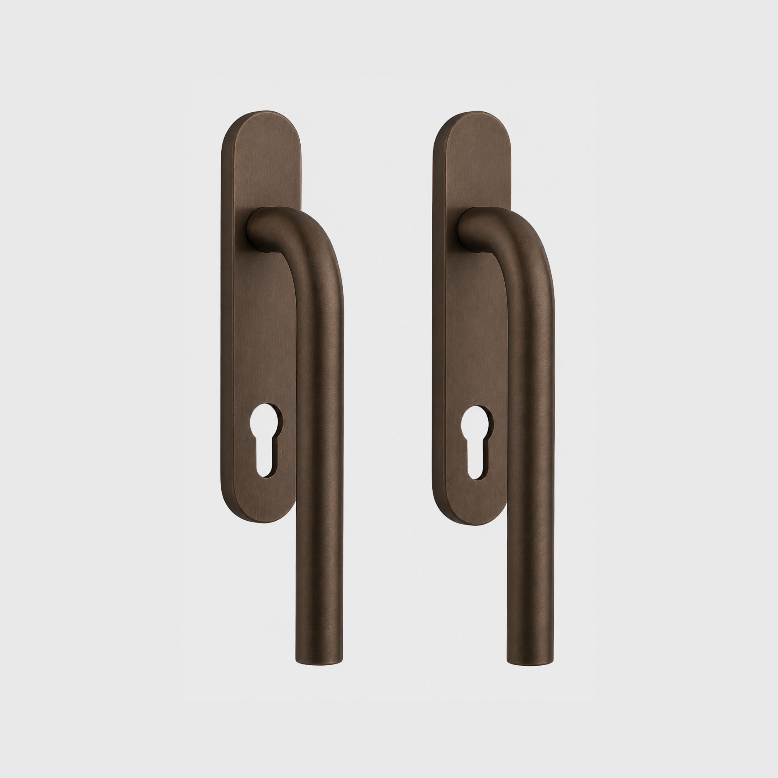 Formani | LB231PA | BASICS | Massief | Hefschuifdeurbeslag kruk/kruk | Brons