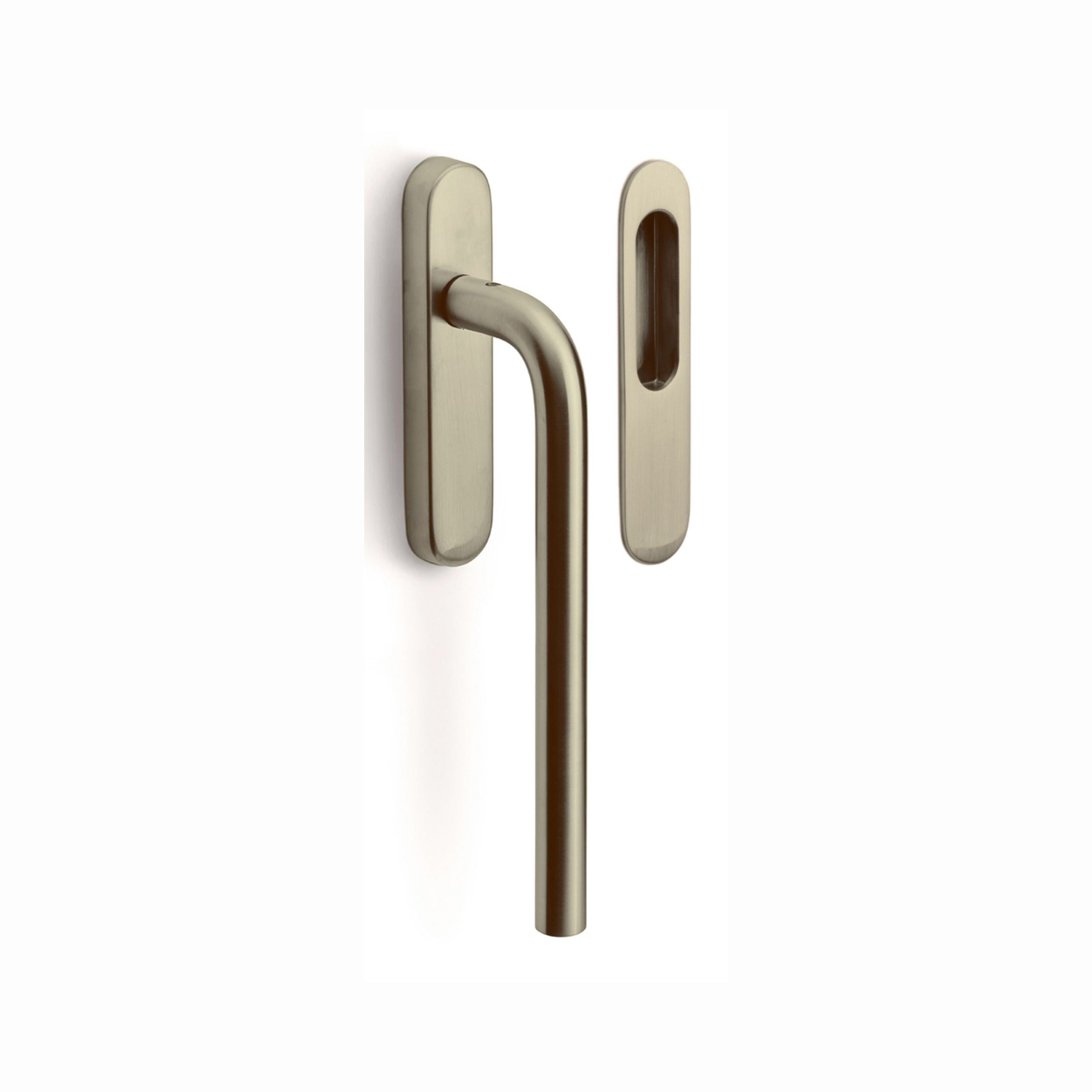 Formani | LB231 | BASICS | Massief | Hefschuifdeurbeslag kruk/kom | PVD Champagne