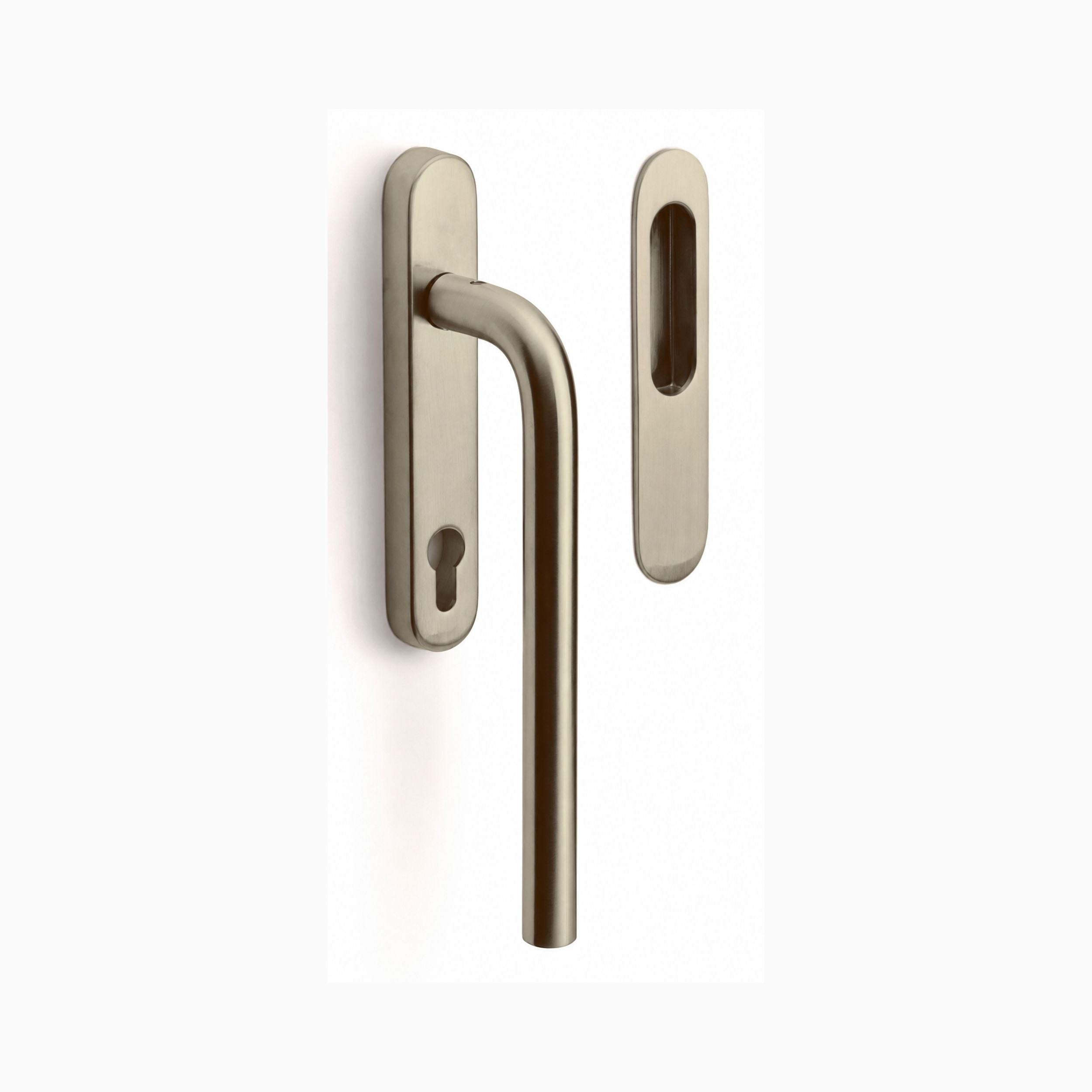 Formani | LB231 | BASICS | Massief | Hefschuifdeurbeslag kruk/kom | PVD Champagne