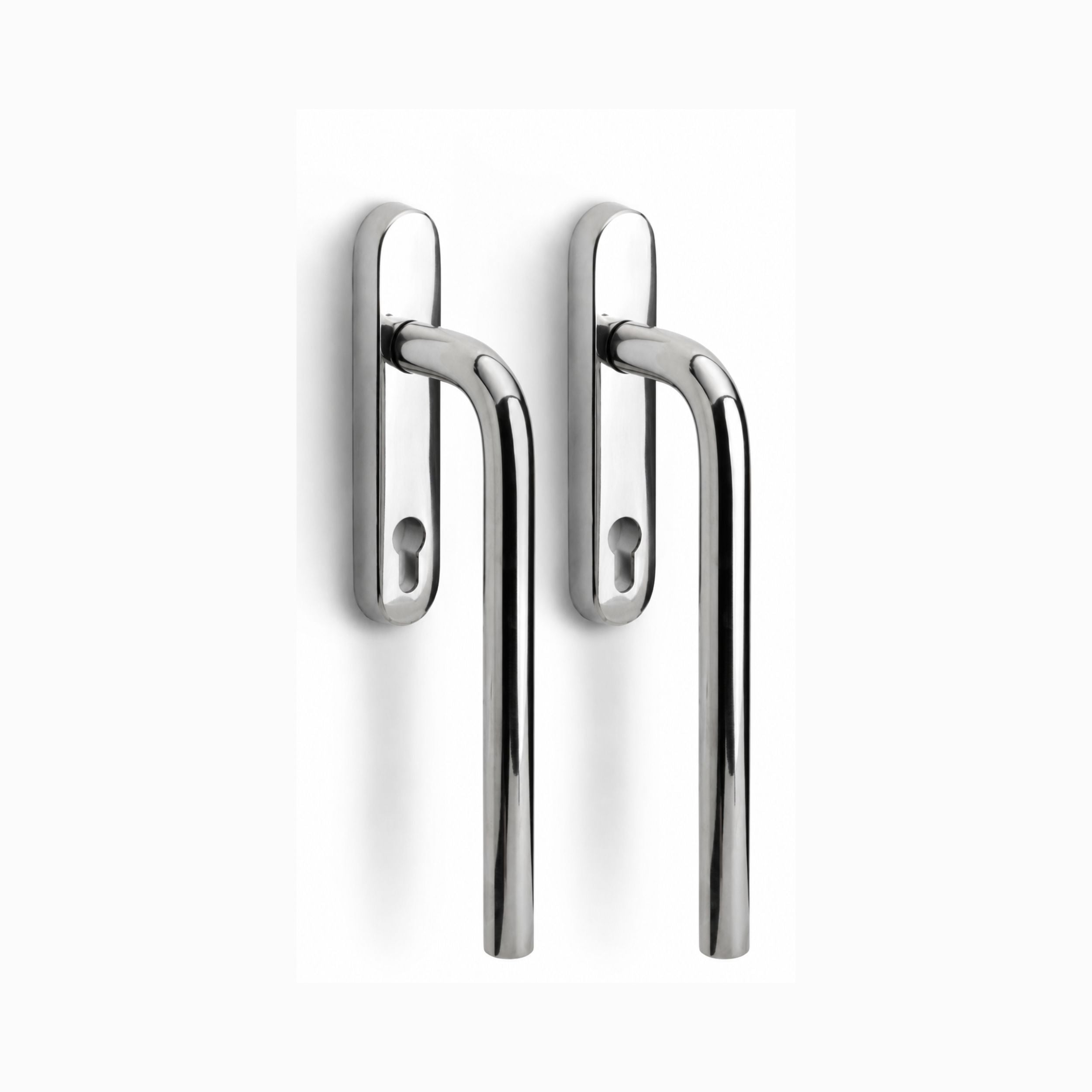 Formani | LB231PA | BASICS | Massief | Hefschuifdeurbeslag kruk/kruk | Gepolijst RVS