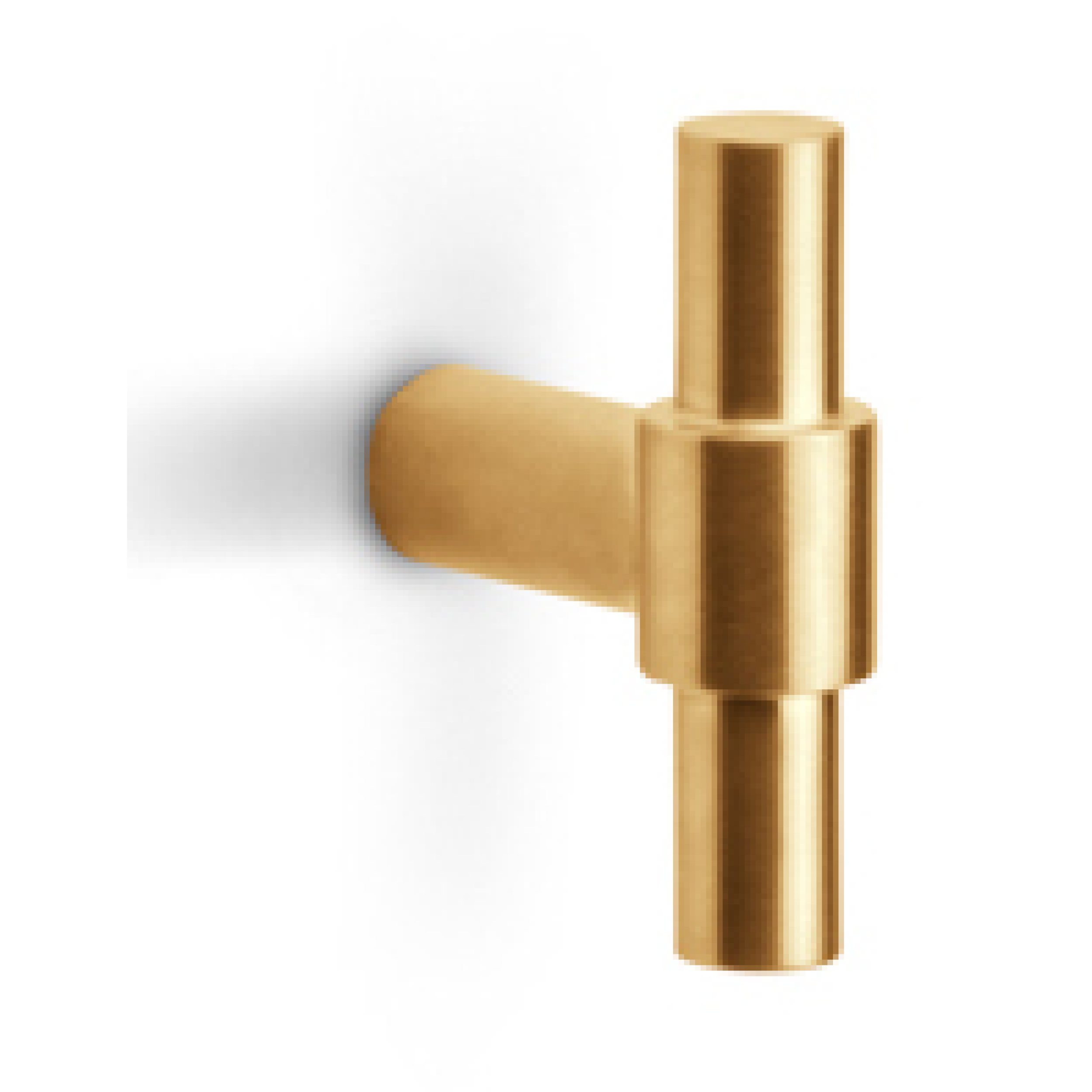 Formani Piet Boon ONE PB9 massieve meubelknop 9mm - PVD mat goud