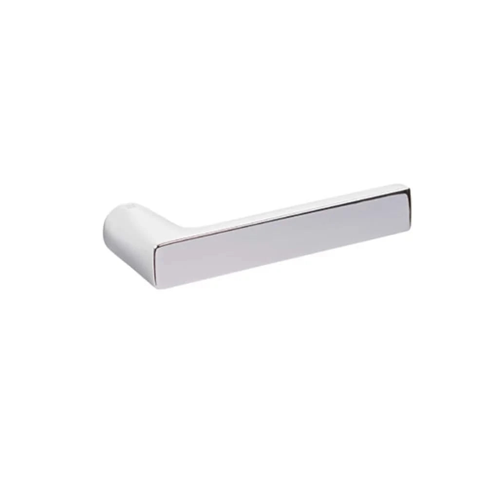 NUDA Deurkruk Baar Gepolijst Chroom op minimalistisch rozet