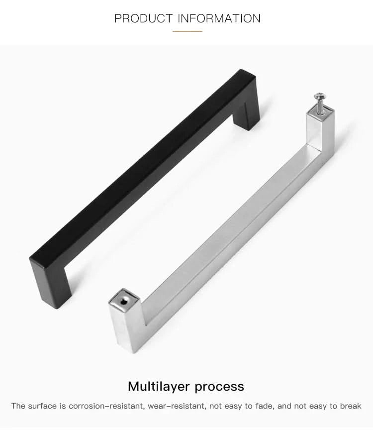 Moderne Meubelgreep Vierkant 12 x 35 x 128 mm RVS - Deurbeslag-expert