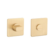 STERK | WC-garnituur KVADRAT 1712 | 3mm | Vierkant | Mat goud - Deurbeslag-expert