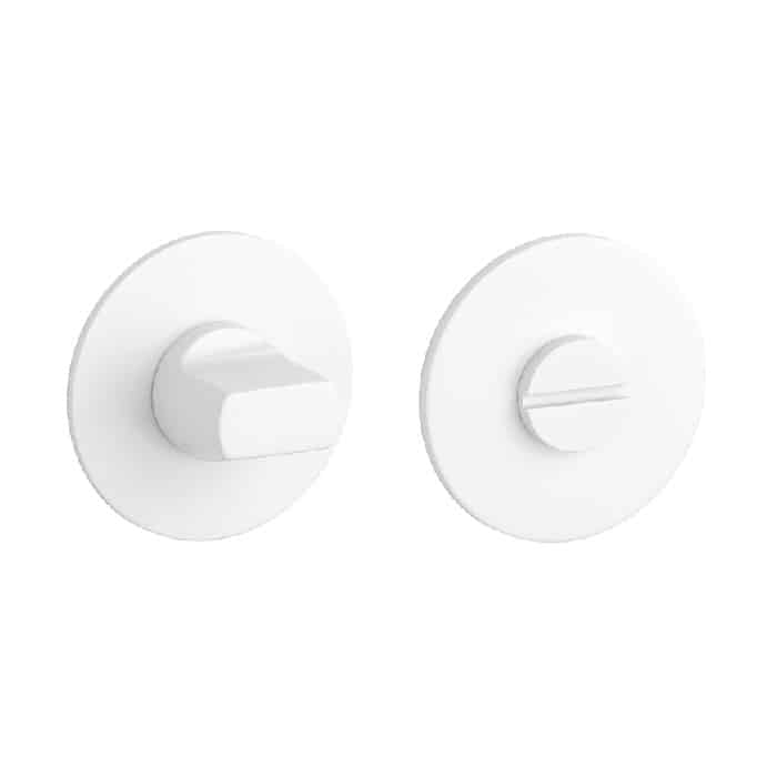 STERK WC-garnituur OVAL 1712 ultra dun mat wit vooraanzicht