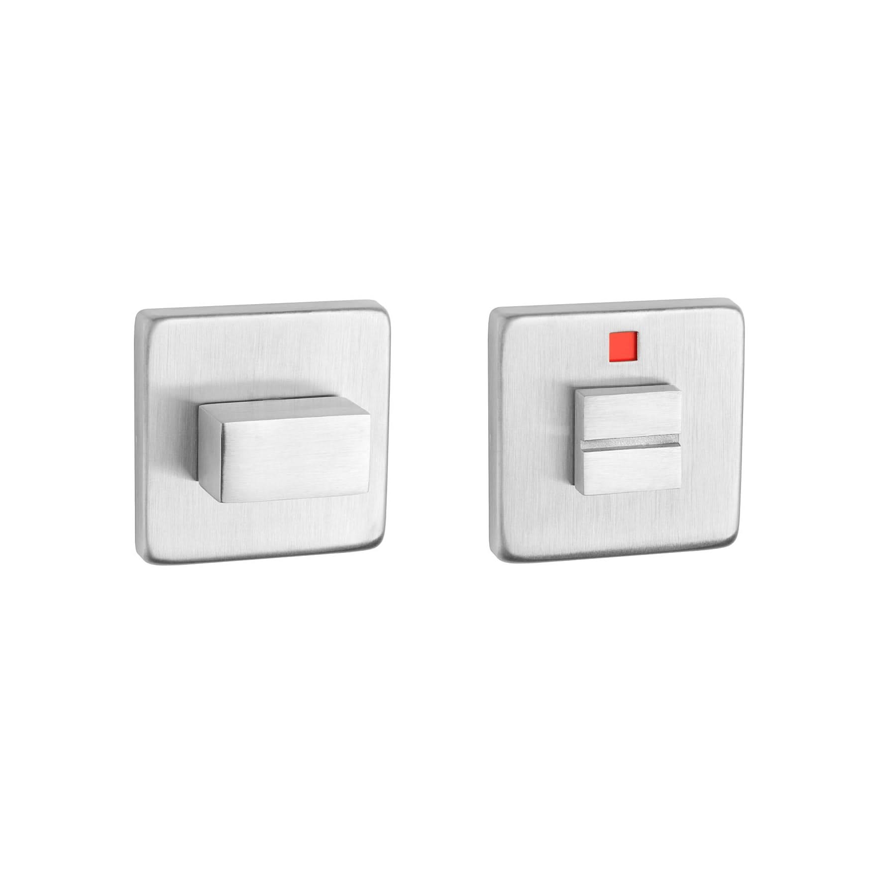 STERK | WC-garnituur KVADRAT 1713 | 9mm | Vierkant | RVS - Deurbeslag-expert