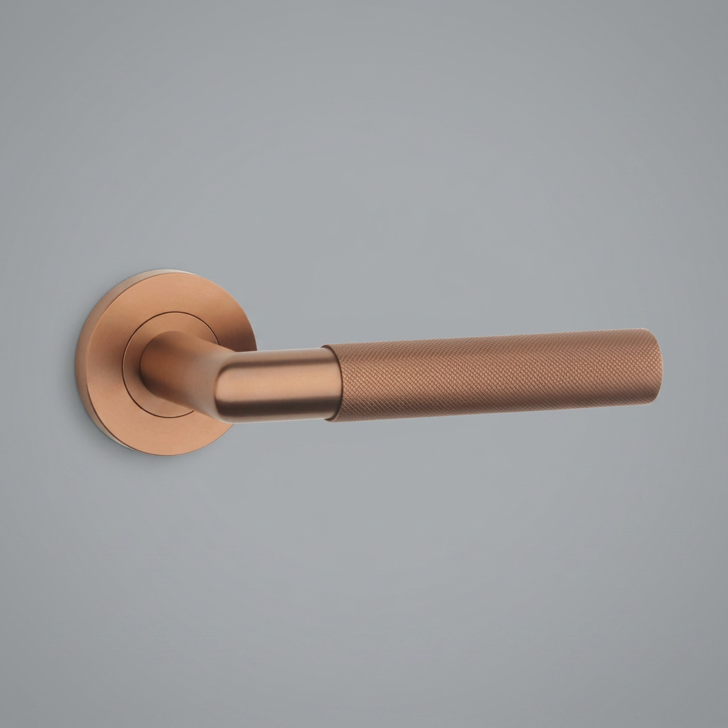 Sterk deurkruk Oval 1742 Pro koper PVD – detail