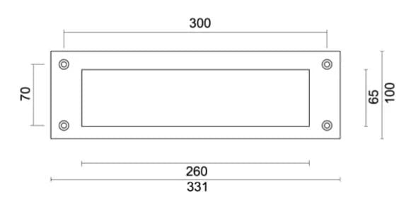 BRIEVENKLEP INOX PLUS BINNEN