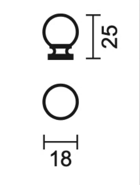 KASTTREKKER BOL 725 . 18MM BRONS Artikelnummer: 2.121.060
