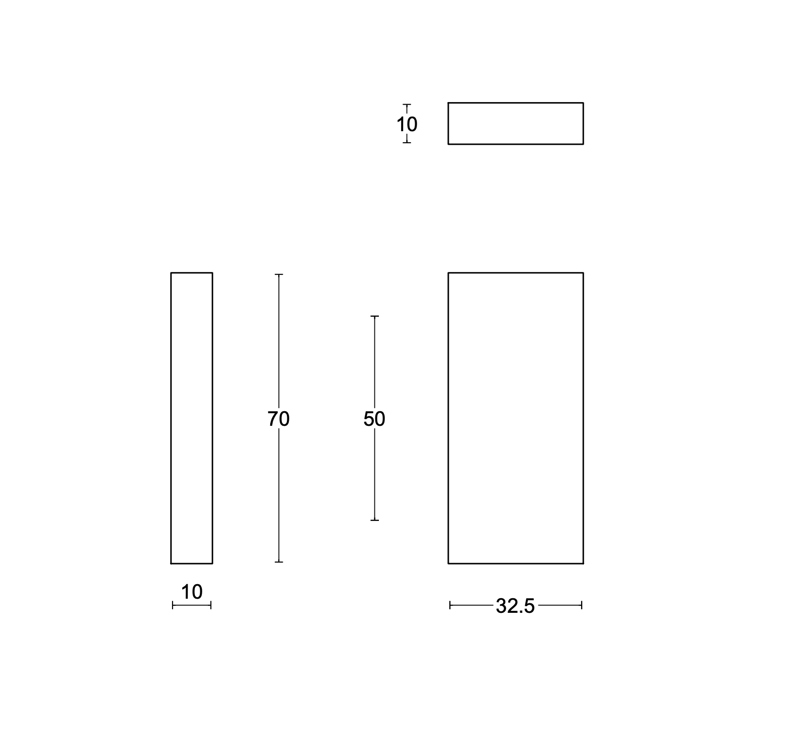 Formani | Blind Plaatje | SQUARE | LSQB32 | PVD Champagne - Deurbeslag-expert