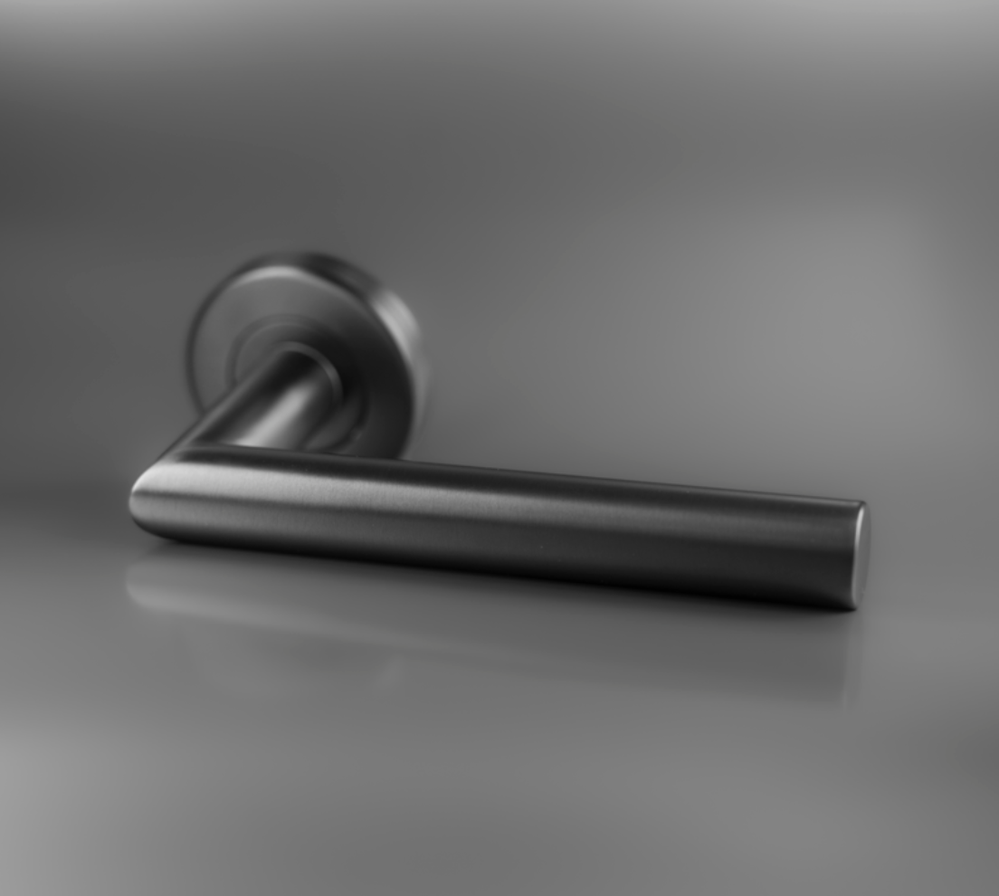 Differnz | Amsterdam deurkruk | rozet - rond | gun metal