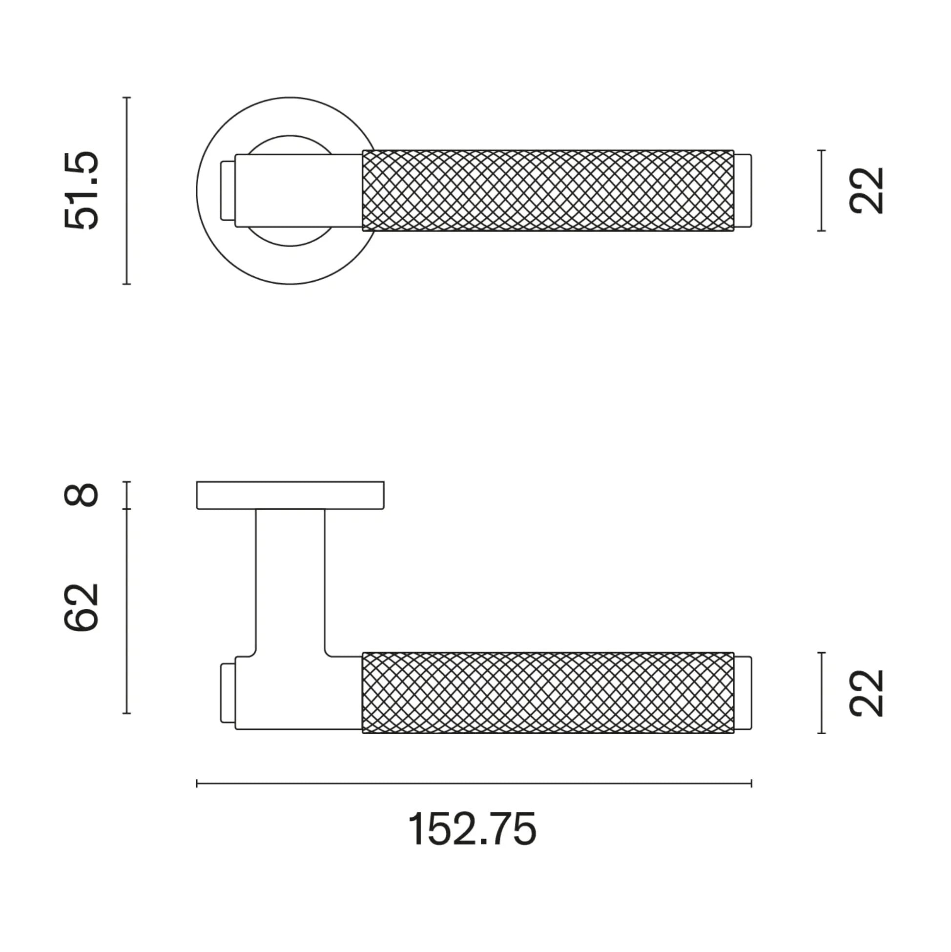 AXA Veiligheids Deurbeslag set - Oval Plus Smal - Deurkruk Zwart - Kruk U - PC72 met AXA Veiligheids Deurbeslag set - Oval Plus Smal - Deurkruk Zwart - Kruk U - PC72 met