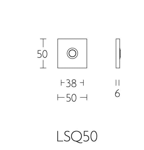 Formani | SQUARE LSQ50 Deurbel met RVS drukknop | RVS mat - Deurbeslag-expert