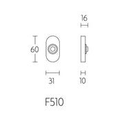 Formani | TIMELESS F510 Deurbel | PVD mat Nikkel - Deurbeslag-expert