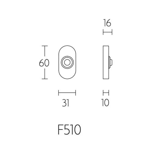 Formani | TIMELESS F510 Deurbel | PVD mat Nikkel - Deurbeslag-expert