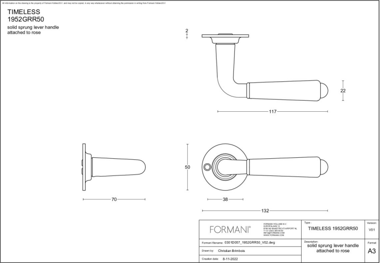 Formani | Deurkruk | Formani | 1952GRR50| Mat Nikkel
