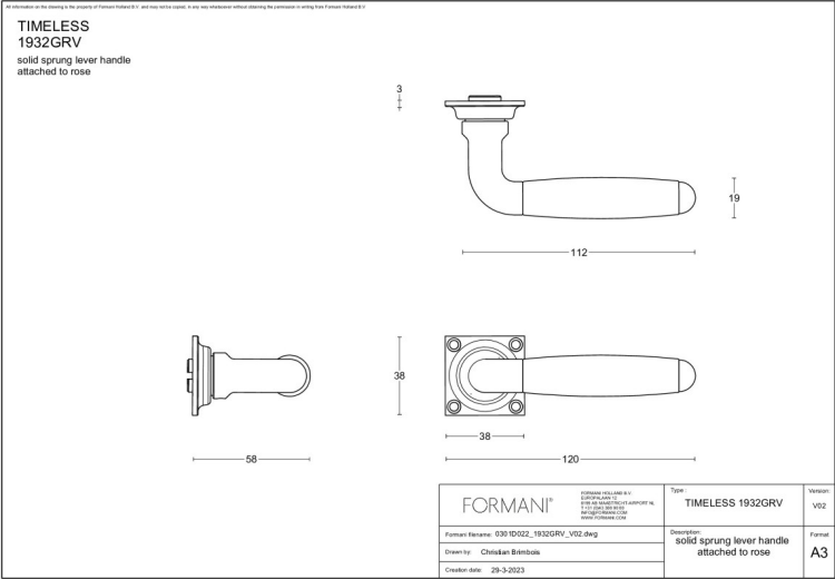 Formani | Deurkruk | Formani | 1932GRV | Mat Nikke