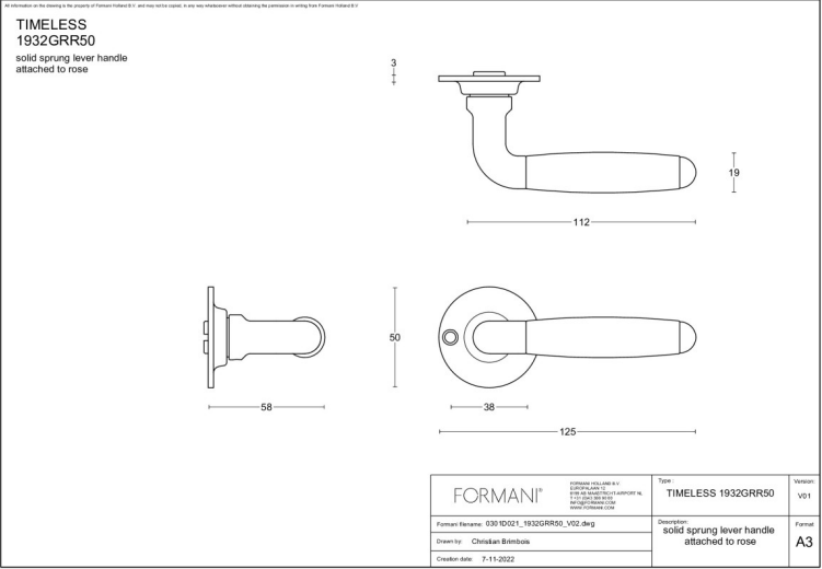 Formani | Deurkruk | Formani | 1932GRR50 | Mat Nikkel